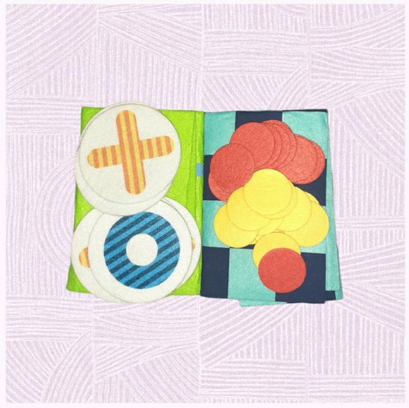 Other - Tic Tac Toe & Checkers Velcro Boardgame Set